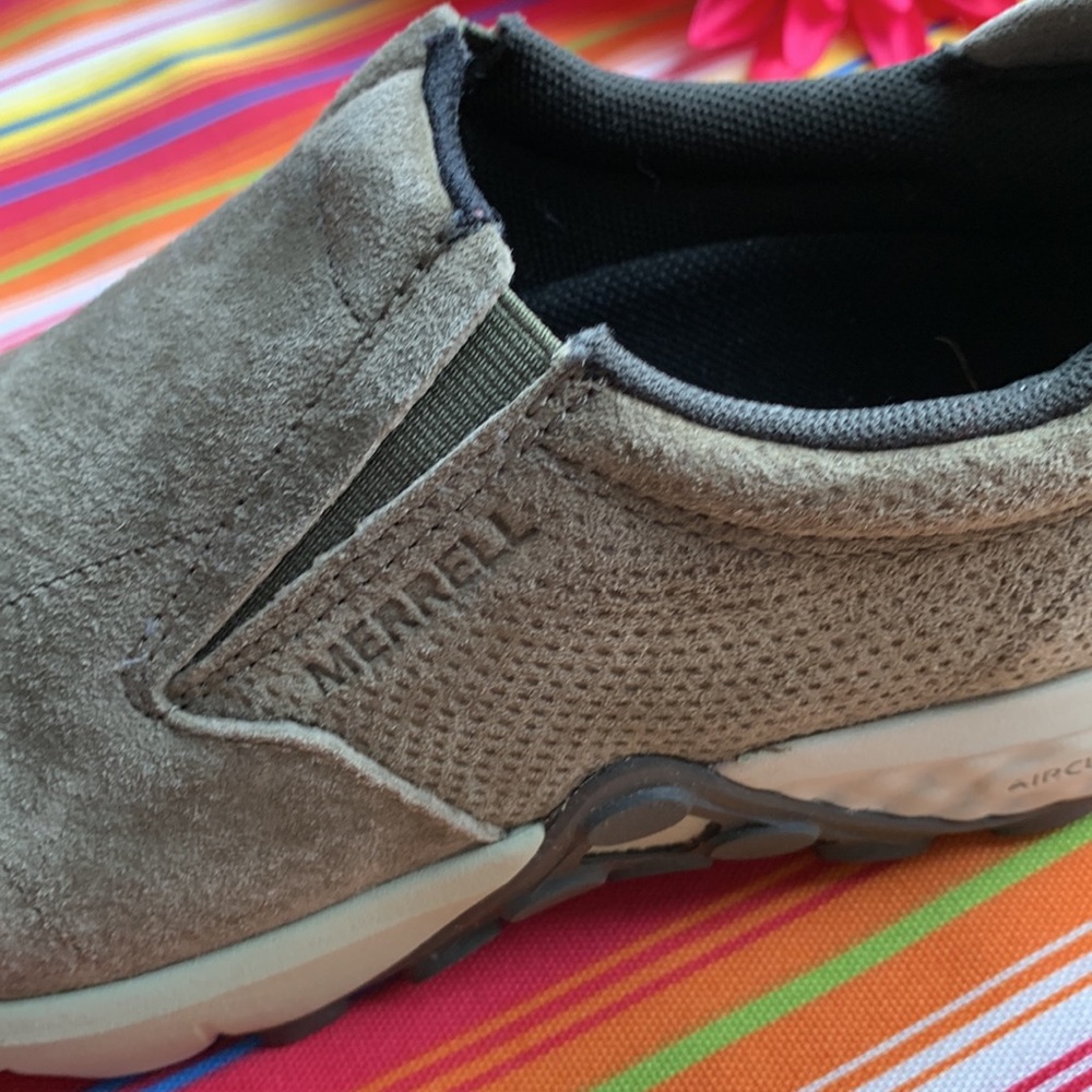 Merrell Air Cushion Performance Shoes Sz 8 Grayish Olive - Picture 8 of 9